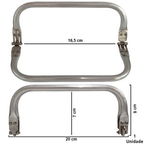 ALCA TUBULAR 20X8CM RETANGULAR HYTS252-2 / DVP89-0290-41-0