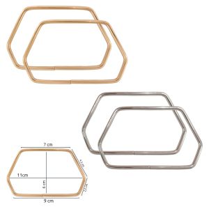ALCA P/BOLSA HEXAGONO 11X6CM (ARAME 4MM) RO.153704-0