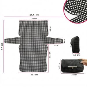 MALHA CHENILLE 47X44.5CM P/BOLSA BXWG09-0