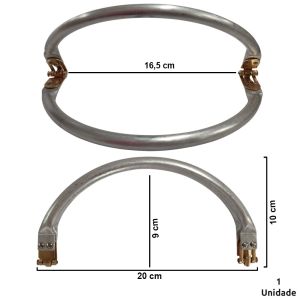 ALCA TUBULAR 20CM OVAL DVP89-0290-45-0